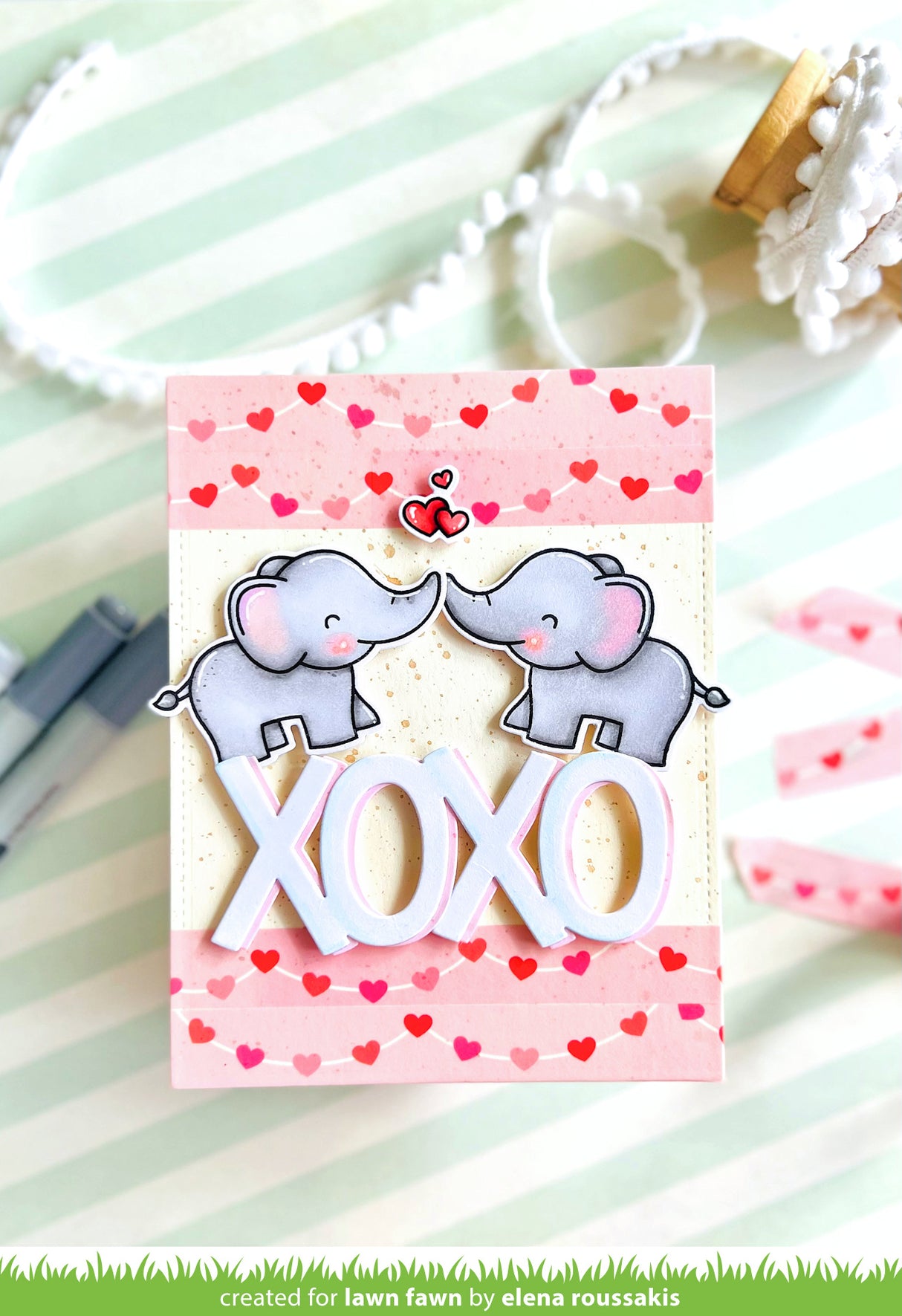 string of hearts washi tape