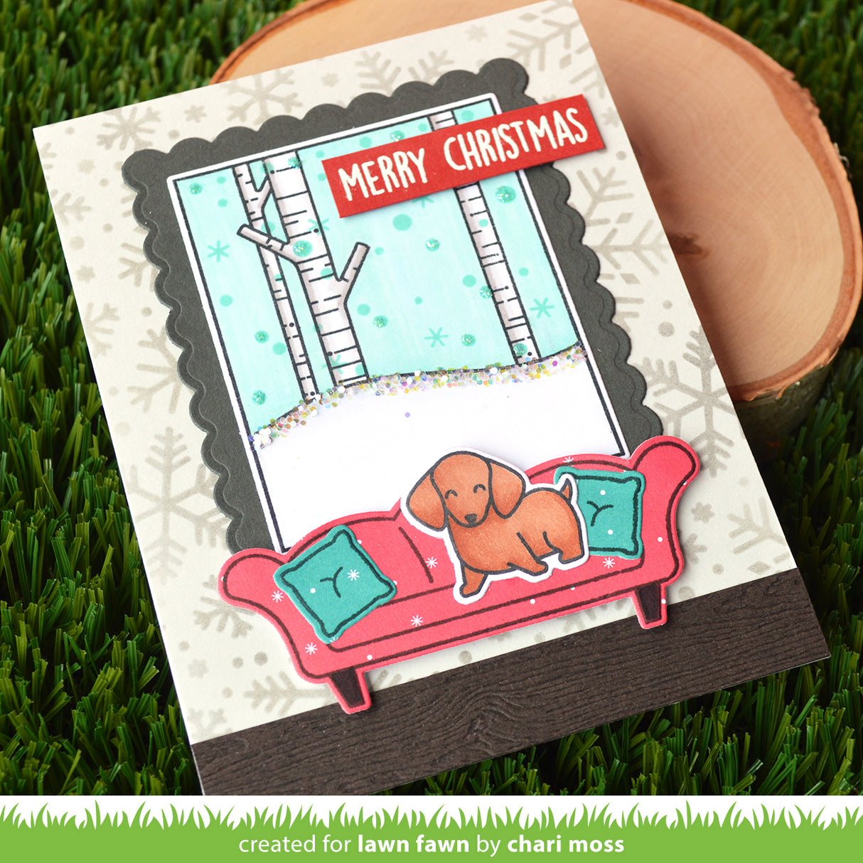 snowflake background stencils