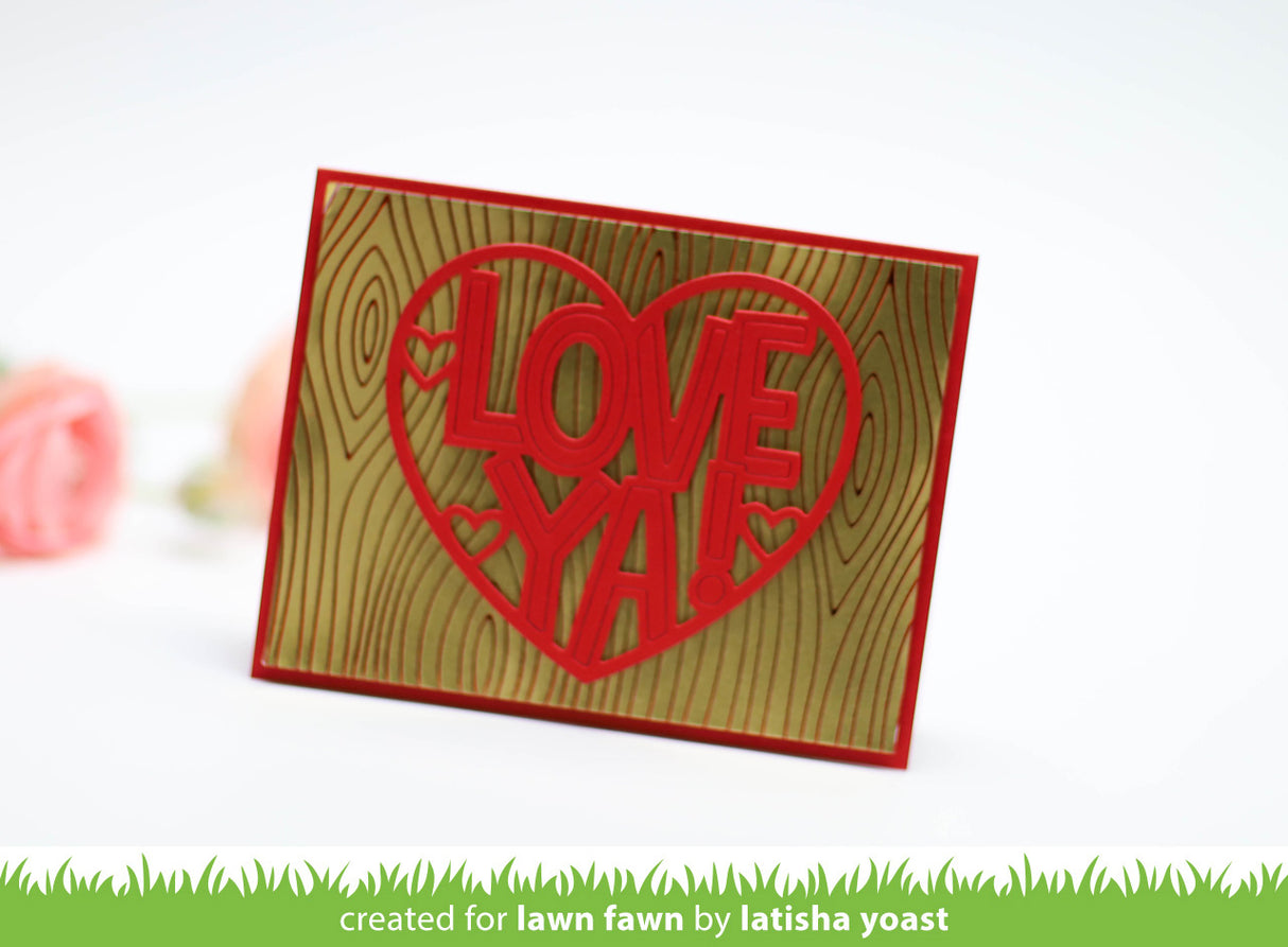 woodgrain background hot foil plate