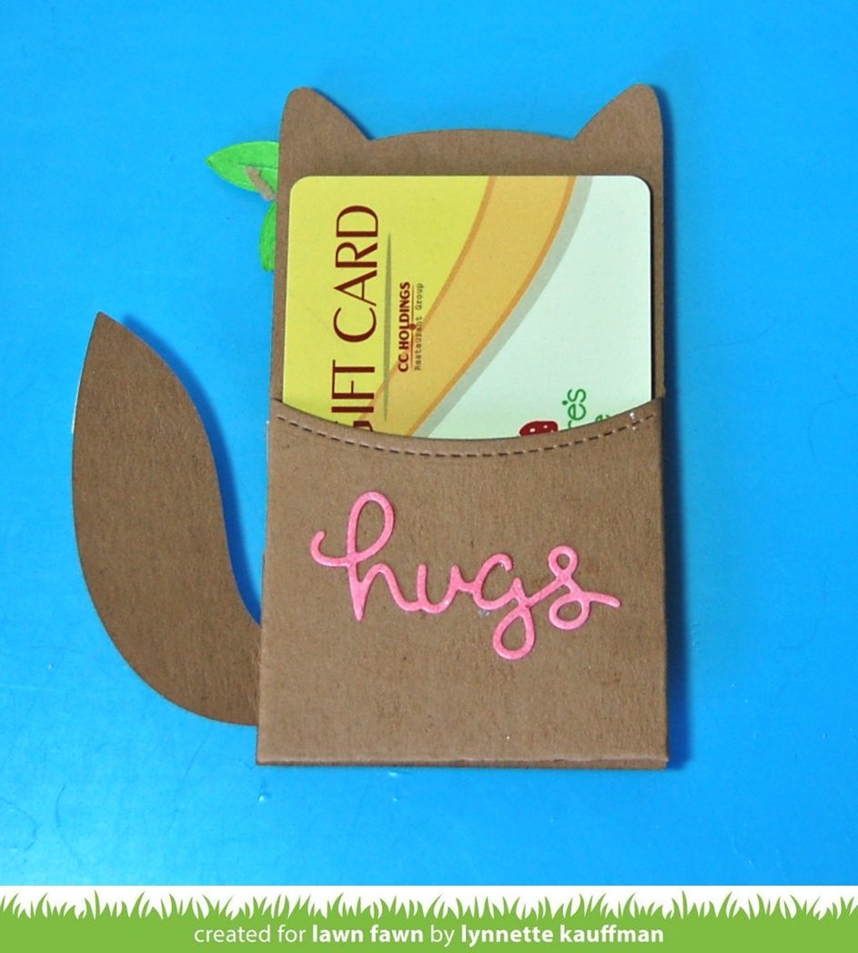 stitched gift card pocket