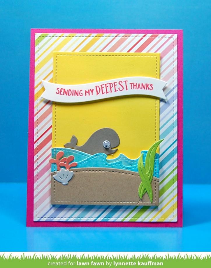 shadow box card ocean add-on