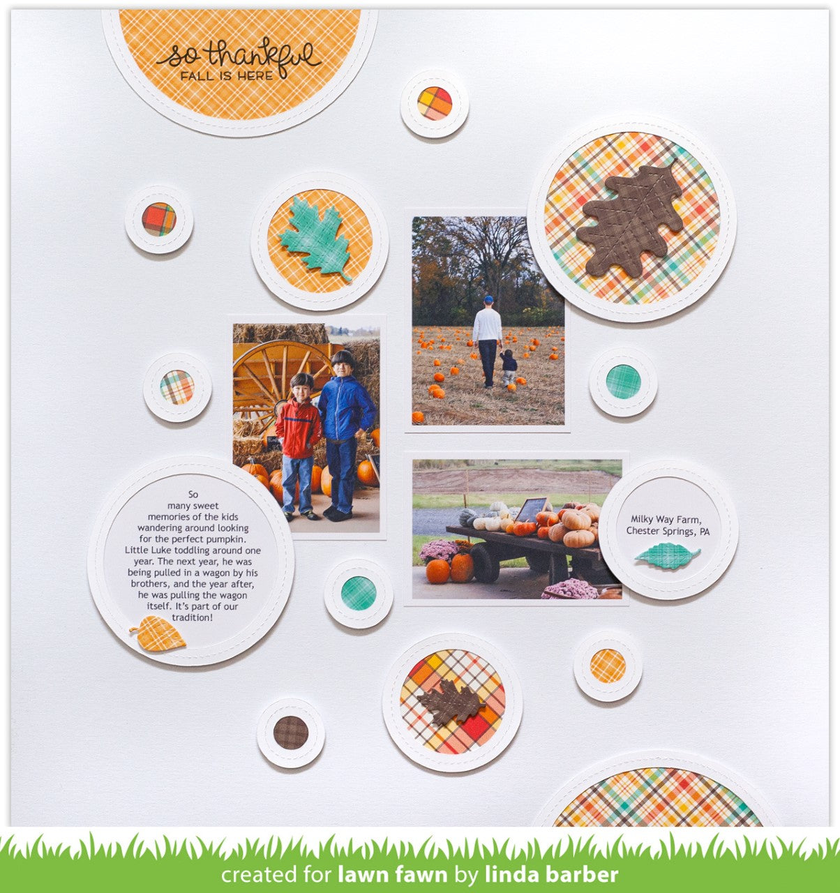 stitched circle frames