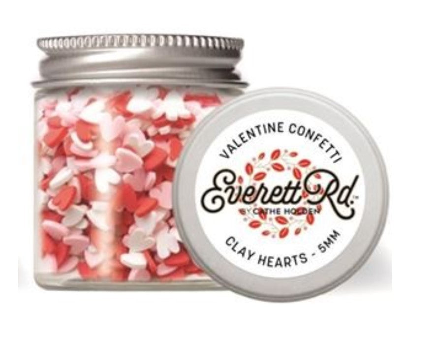 valentine clay hearts