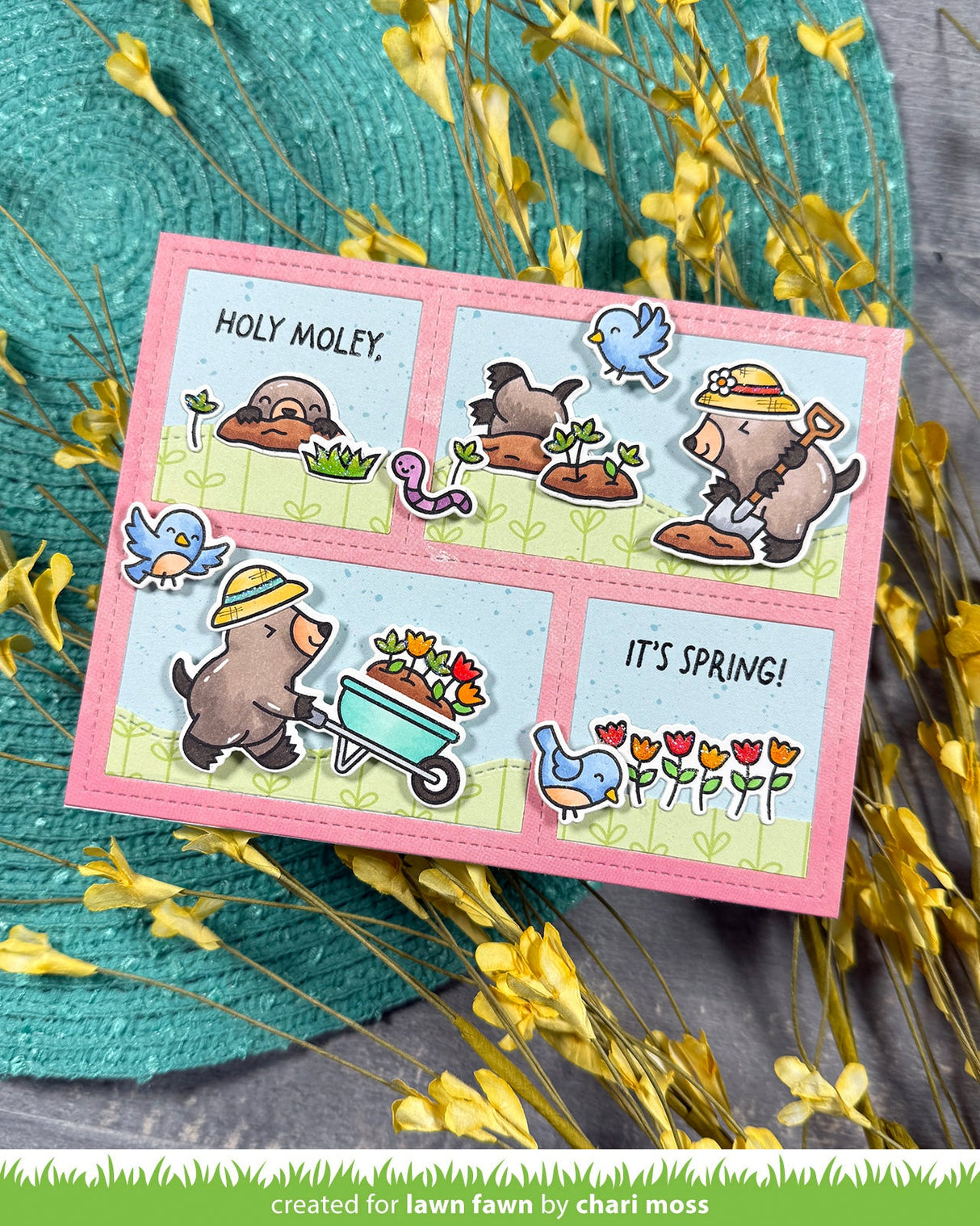 a mole lot of flowers