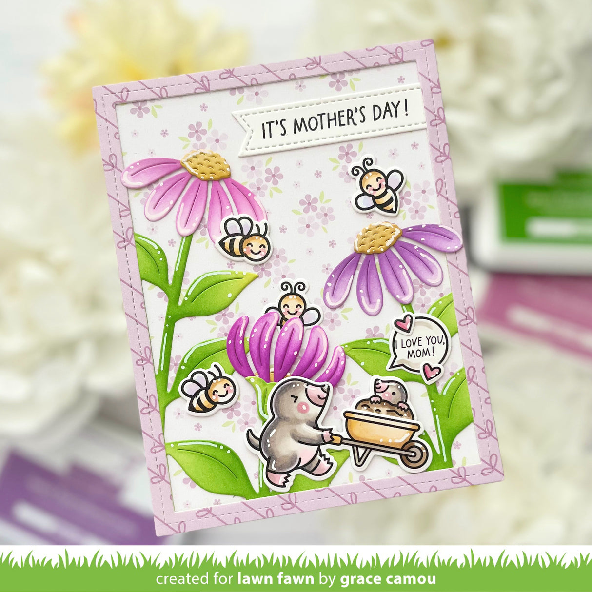 big blossom backdrop: portrait