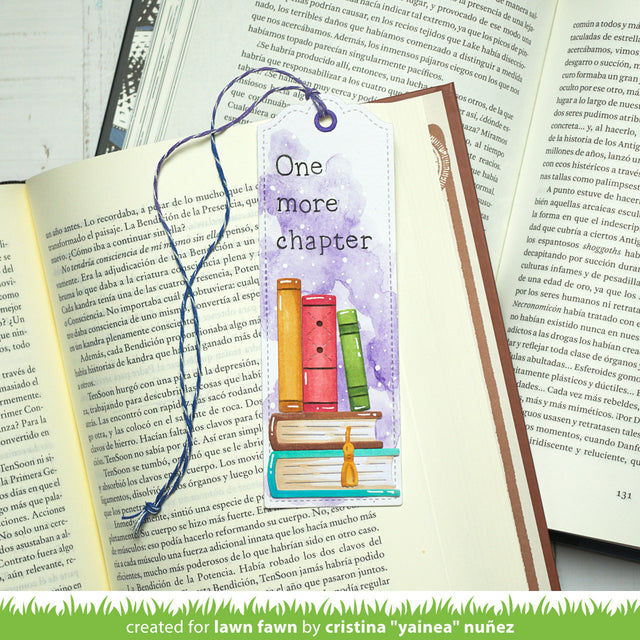 stitched bookmark – Lawn Fawn