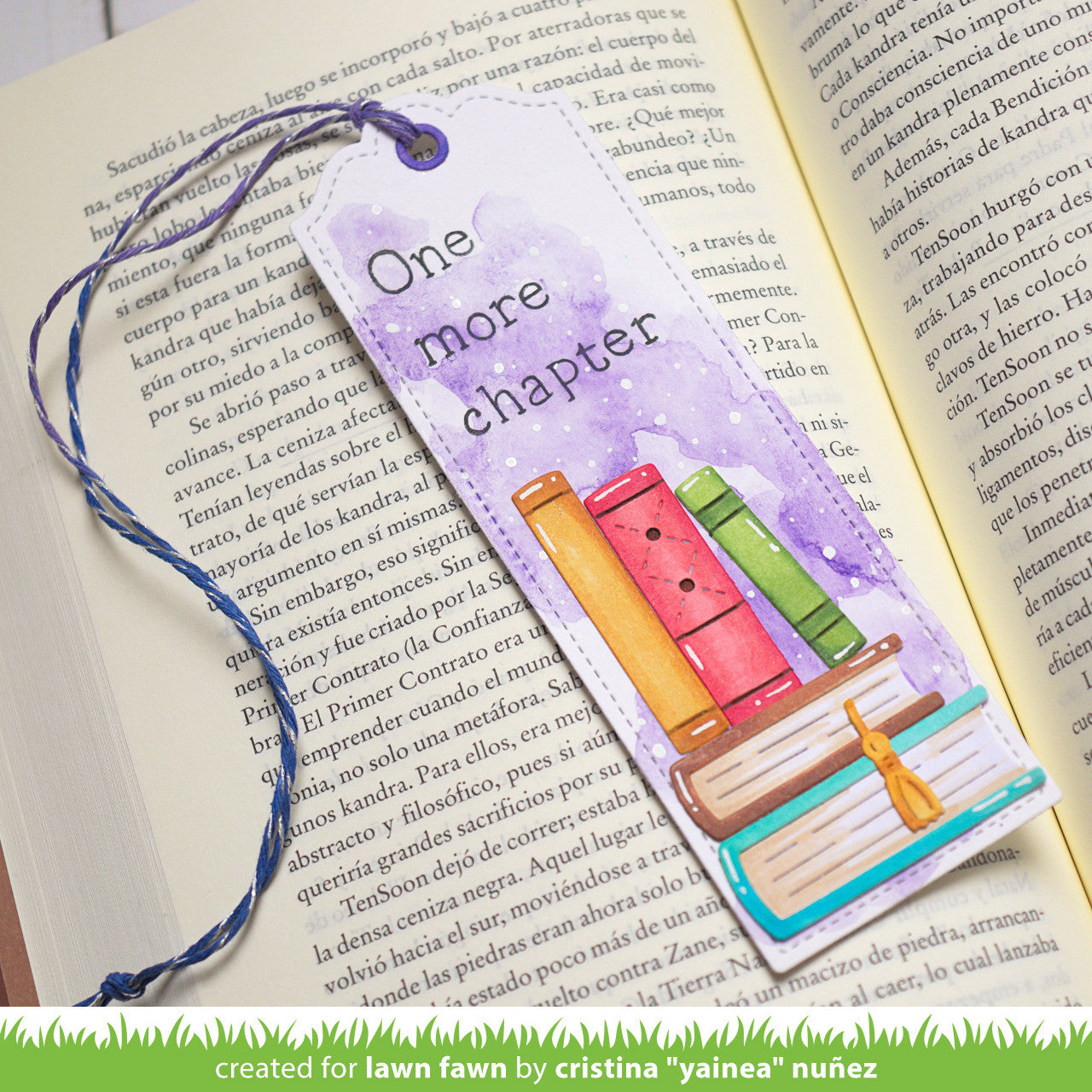 stitched bookmark – Lawn Fawn