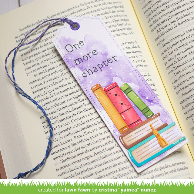 stitched bookmark – Lawn Fawn