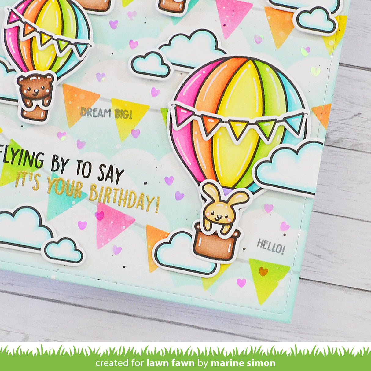 bunting background stencils