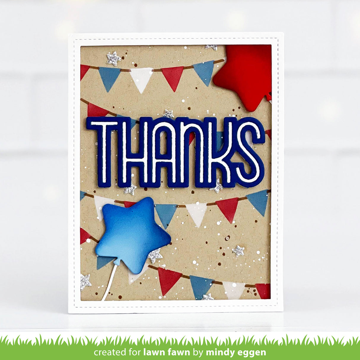 bunting background stencils