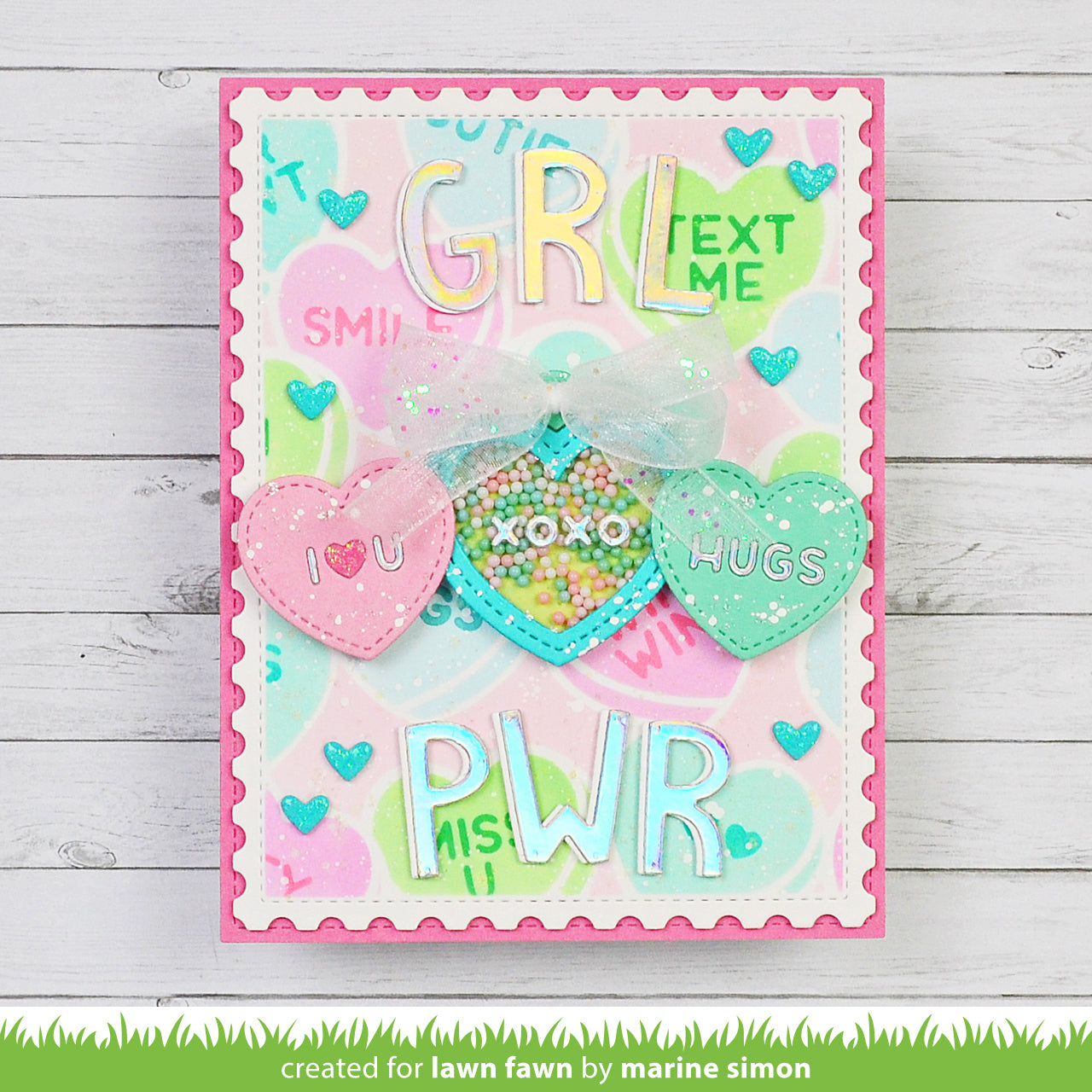 candy hearts stencils – Lawn Fawn