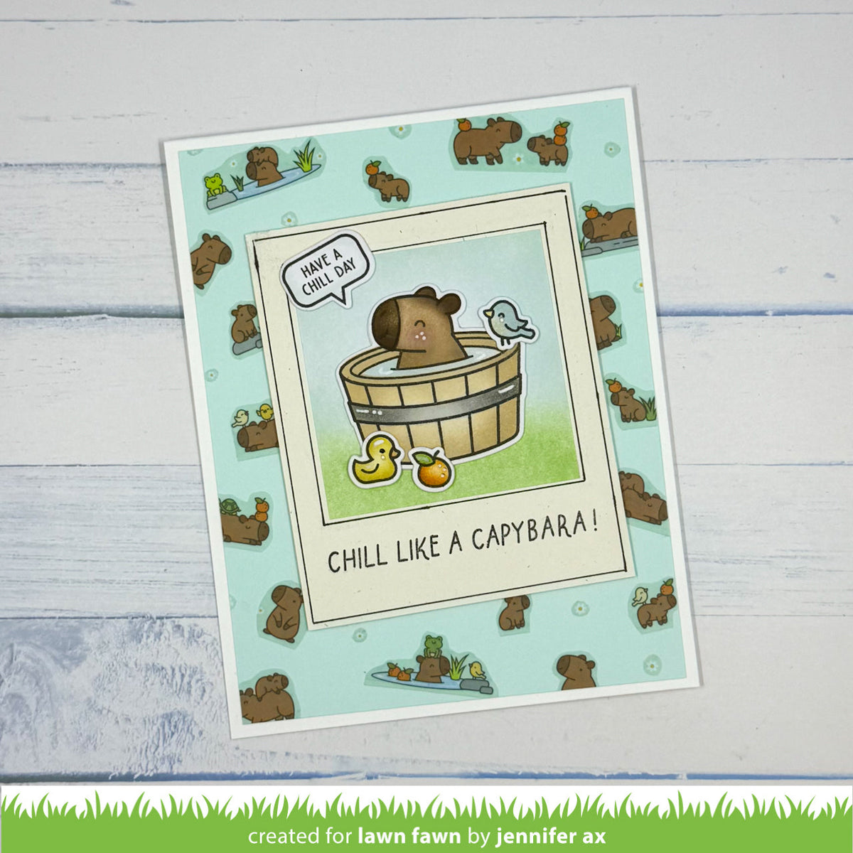 chill, capybara! kids cardmaking kit: mini