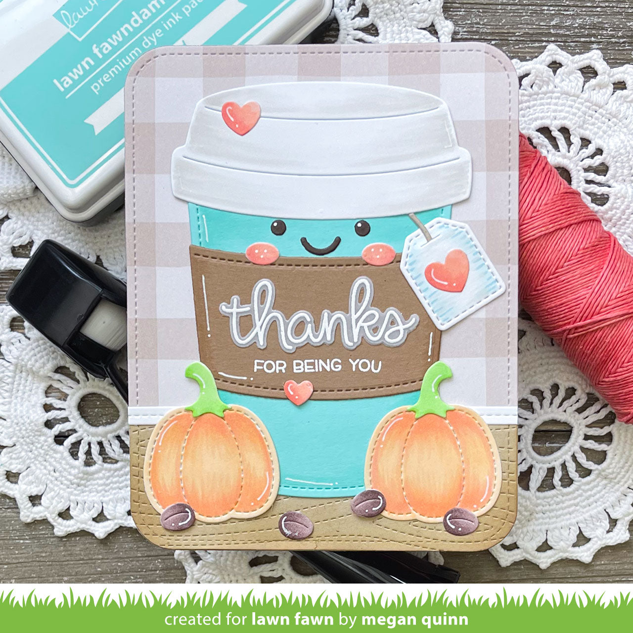 coffee cup gift card holder – Lawn Fawn