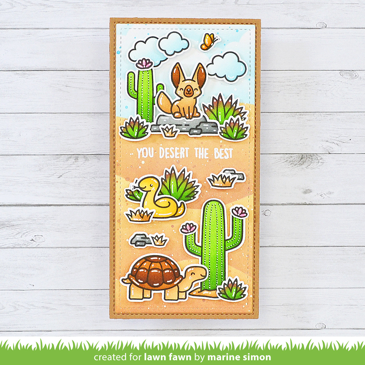 Lawn Fawn Set Timbri Trasparenti 'Critters In The Jungle' Con Animali Giungla, 10,2x15,2 Cm, Elefante, Scimmia, Pappagallo, LF803