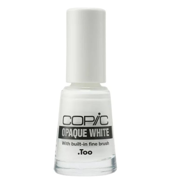copic opaque white with brush applicator