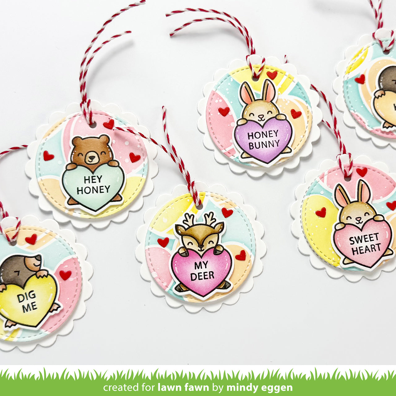 candy hearts stencils – Lawn Fawn