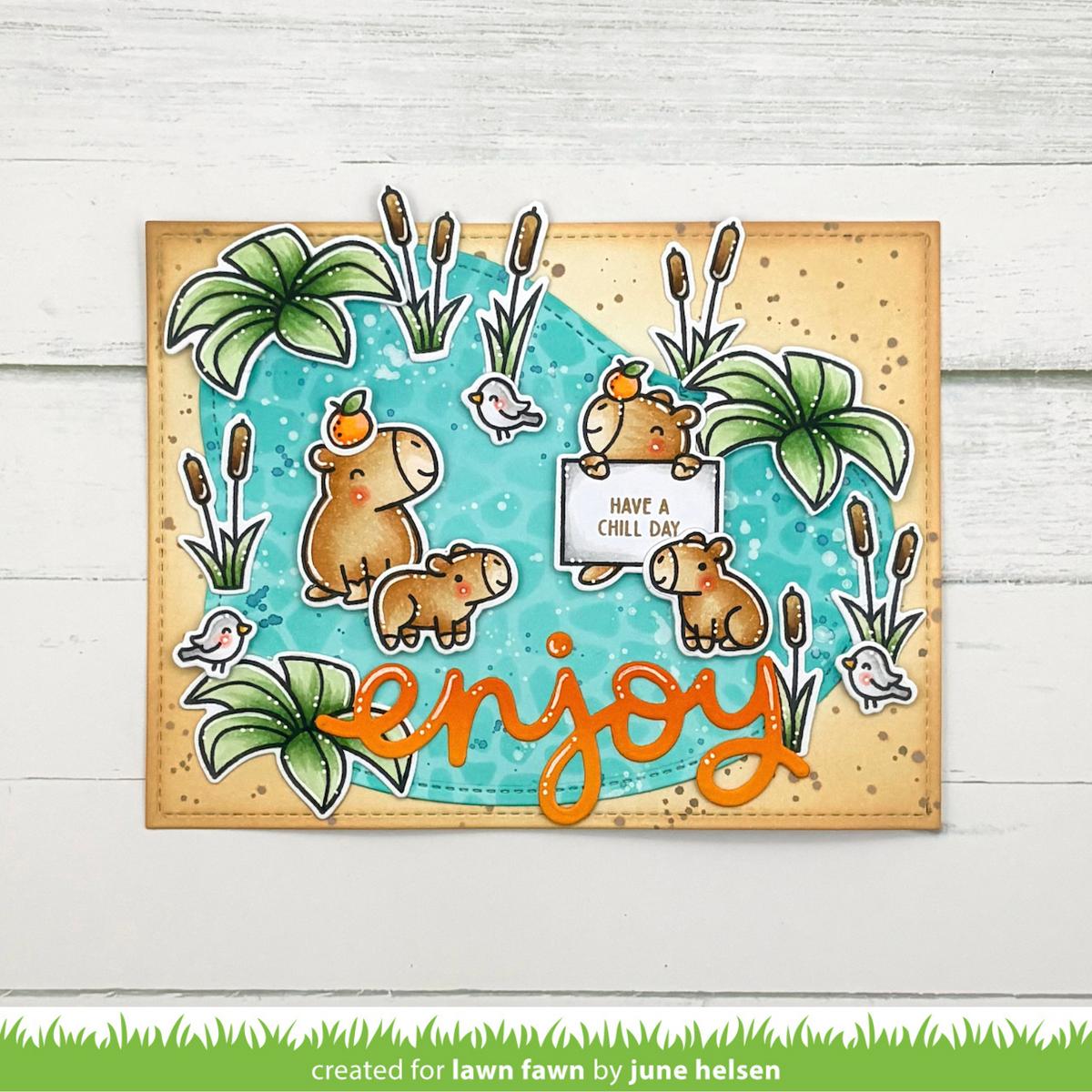chill, capybara! kids cardmaking kit