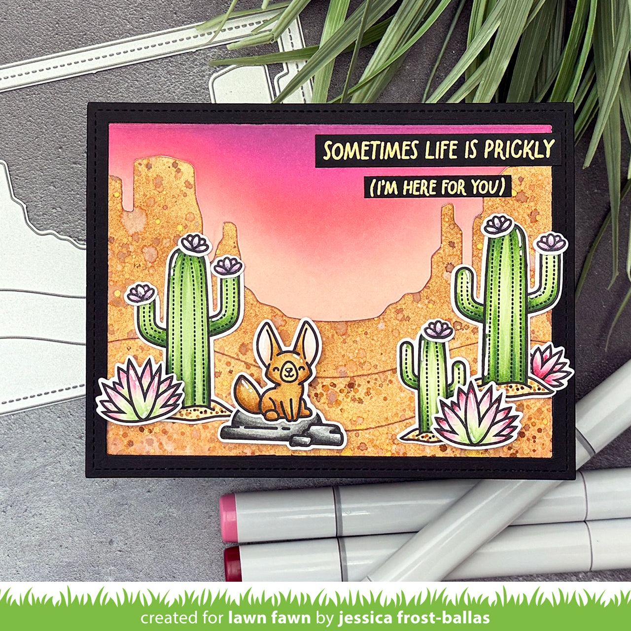 Critters in the desert Stamps and Dies Bundle by Lawn Fawn