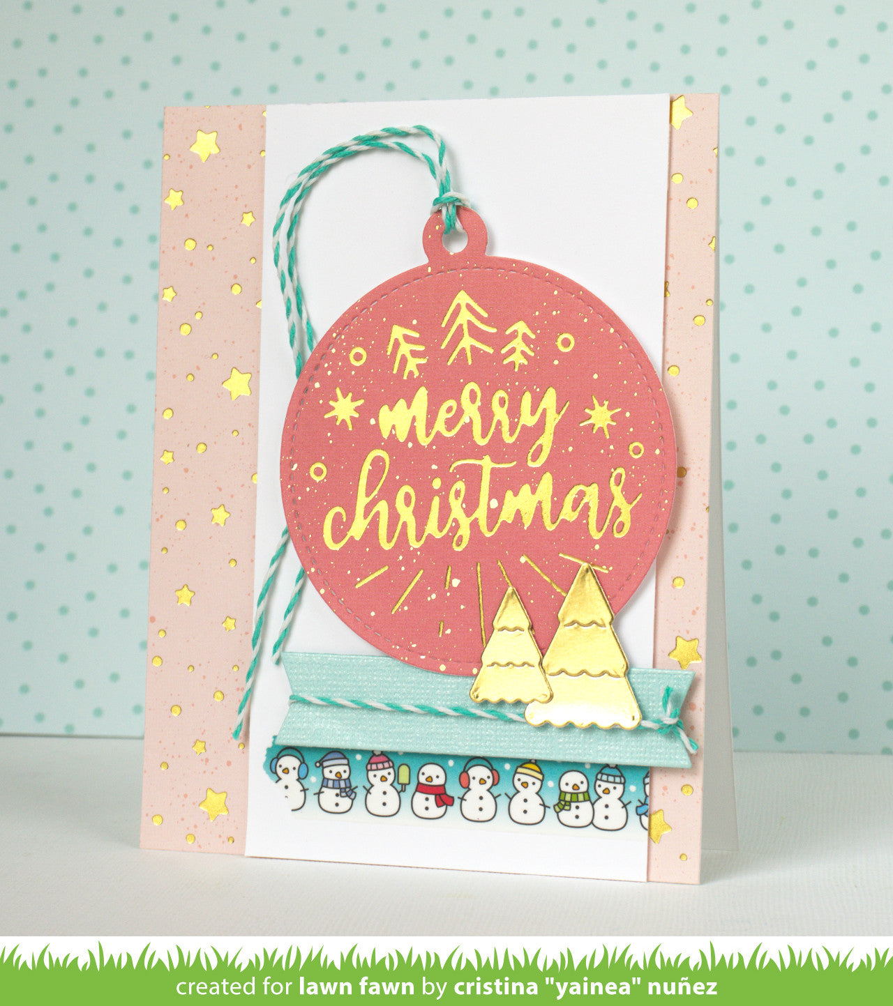 foiled sentiments: merry christmas