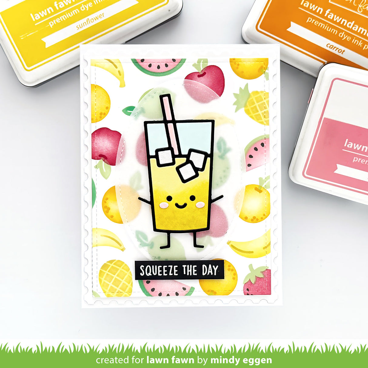fruit salad background stencils