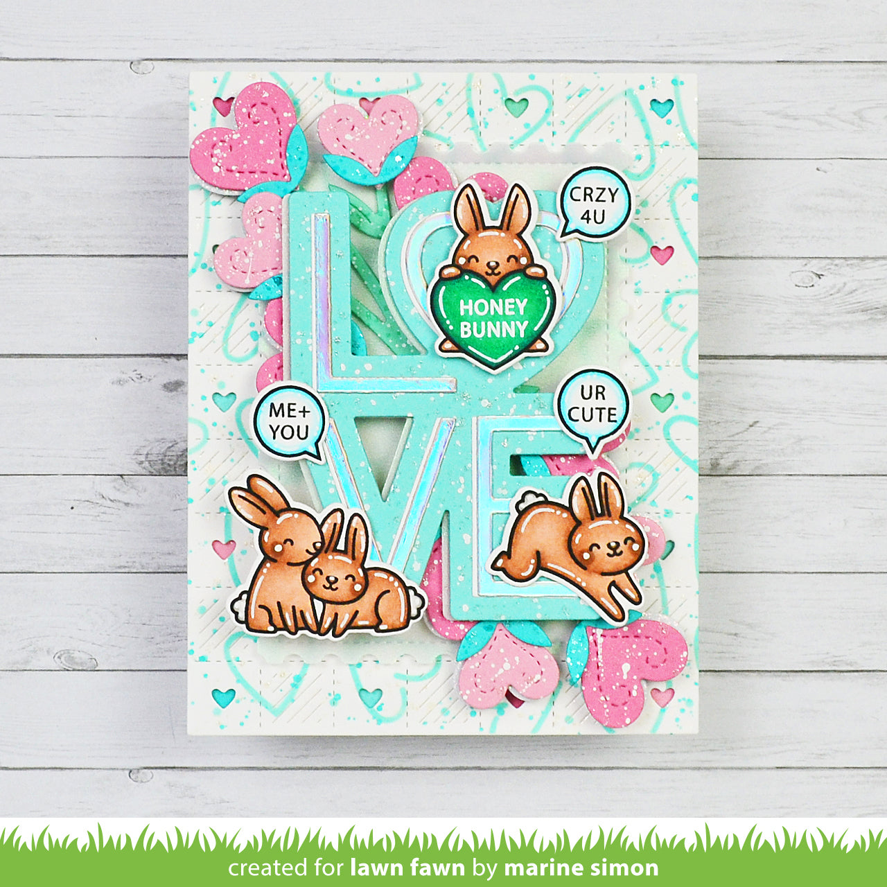 giant outlined love – Lawn Fawn