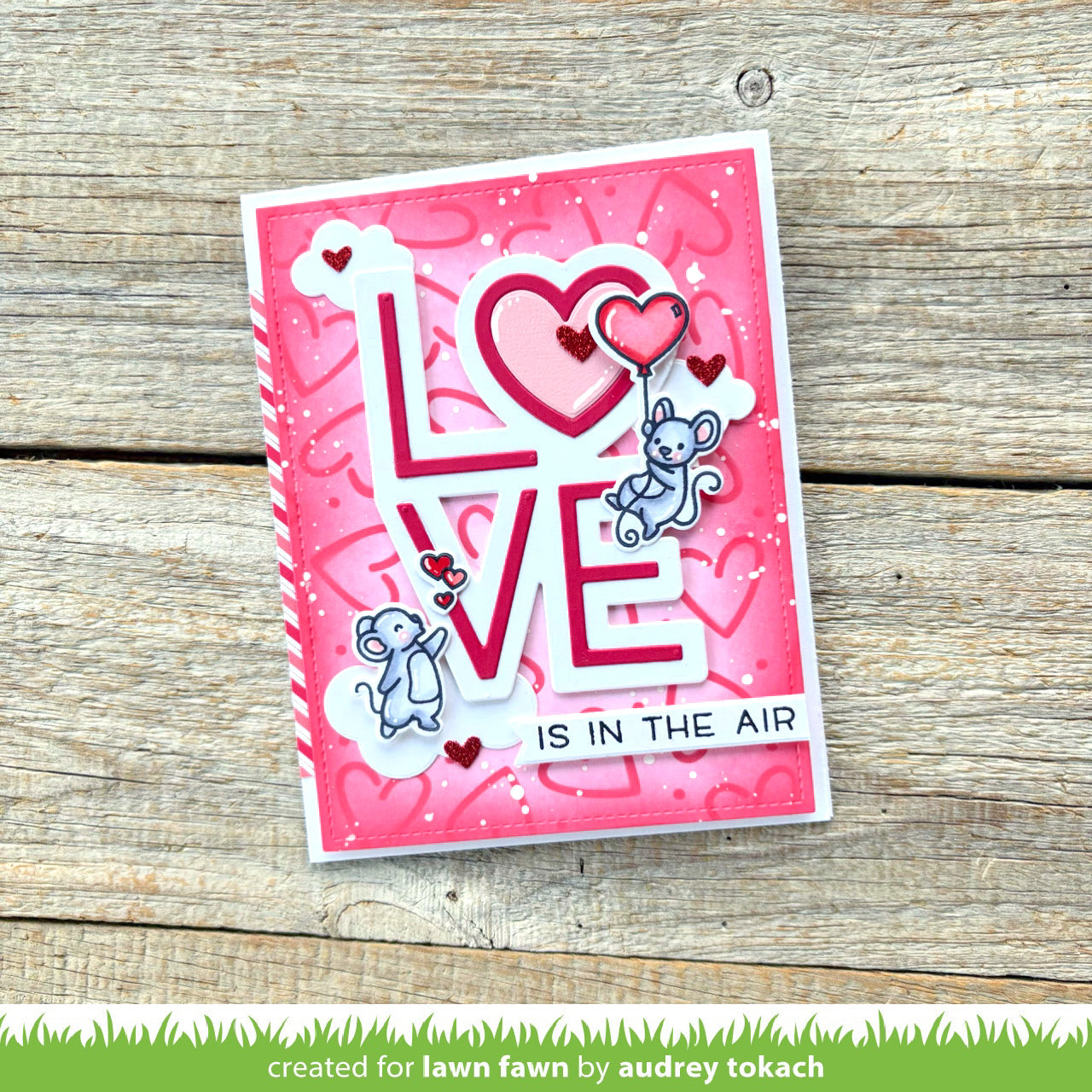 giant outlined love – Lawn Fawn