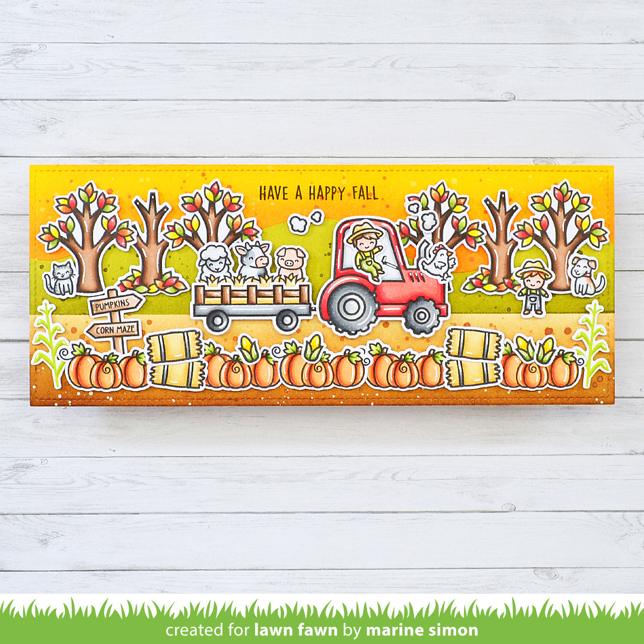 Hay There Fall hay there, hayrides! | Lawn Fawn