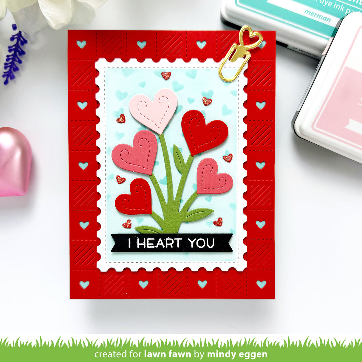 checkered hearts backdrop: portrait