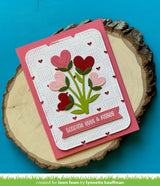 checkered hearts backdrop: portrait