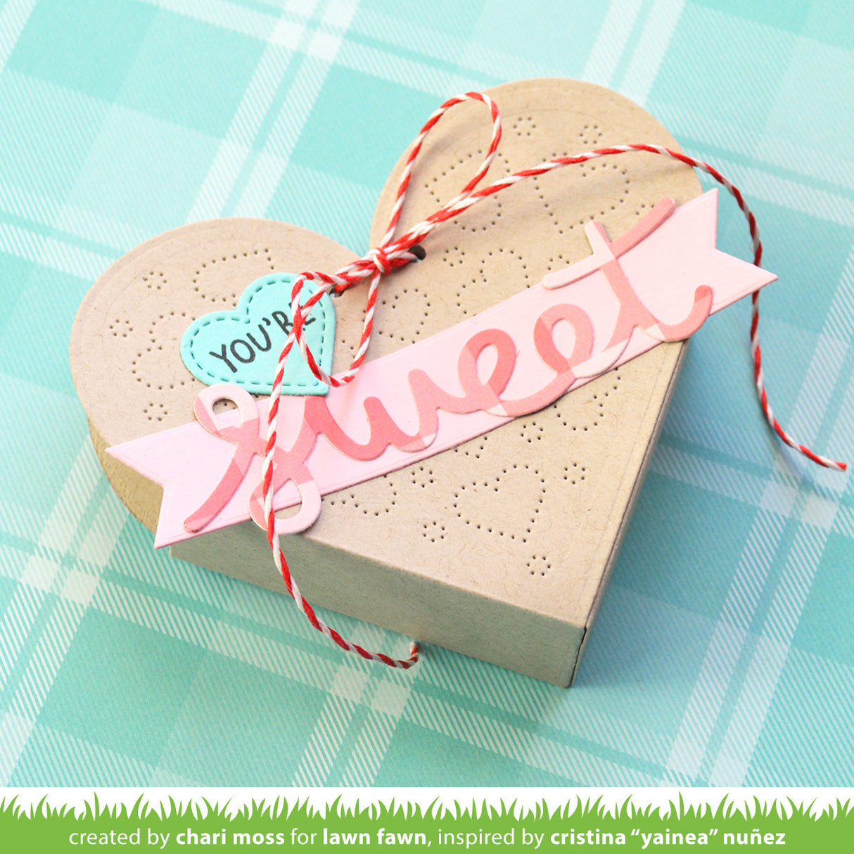 heart pouch dotted hearts add-on