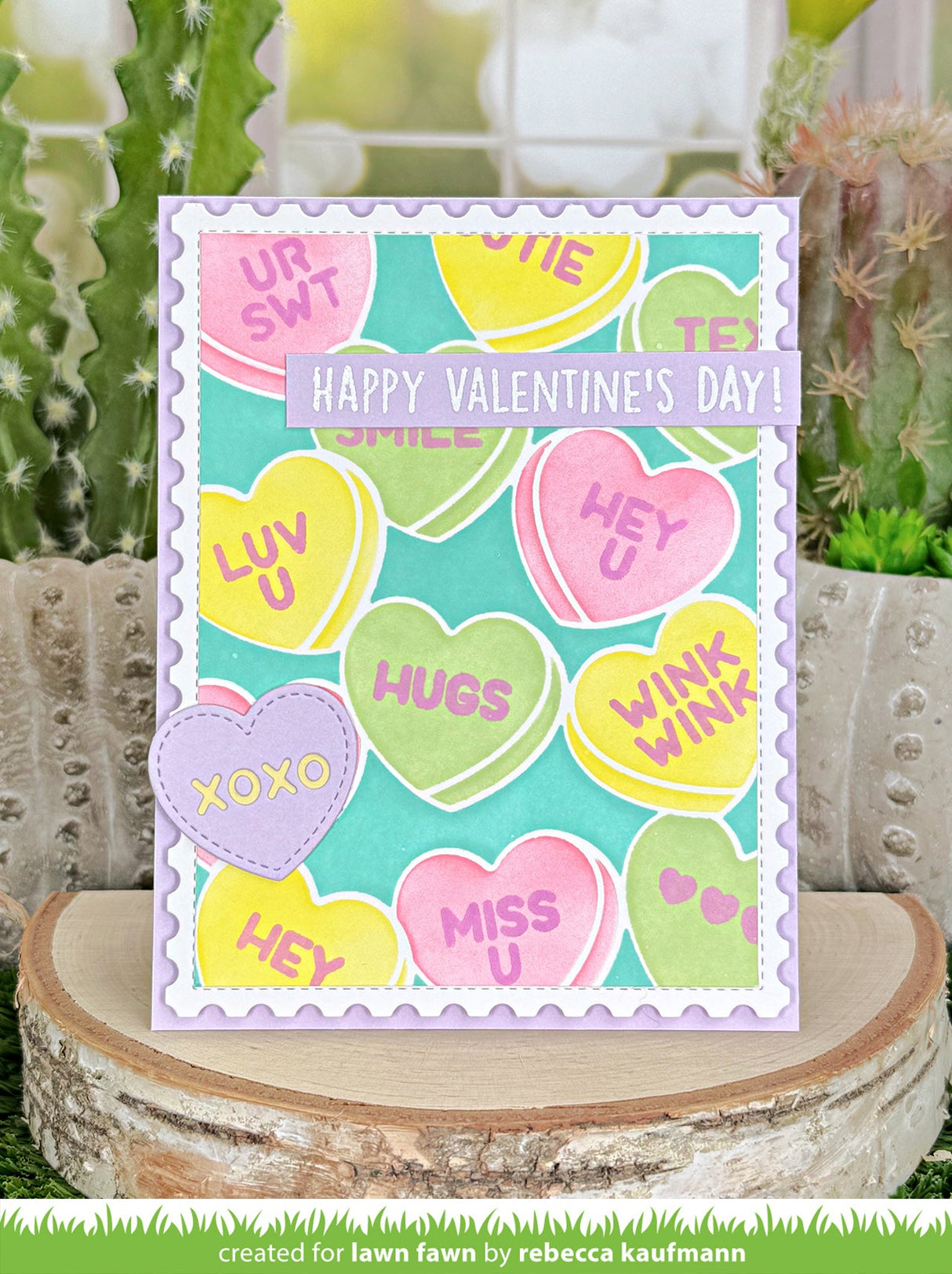 candy hearts stencils