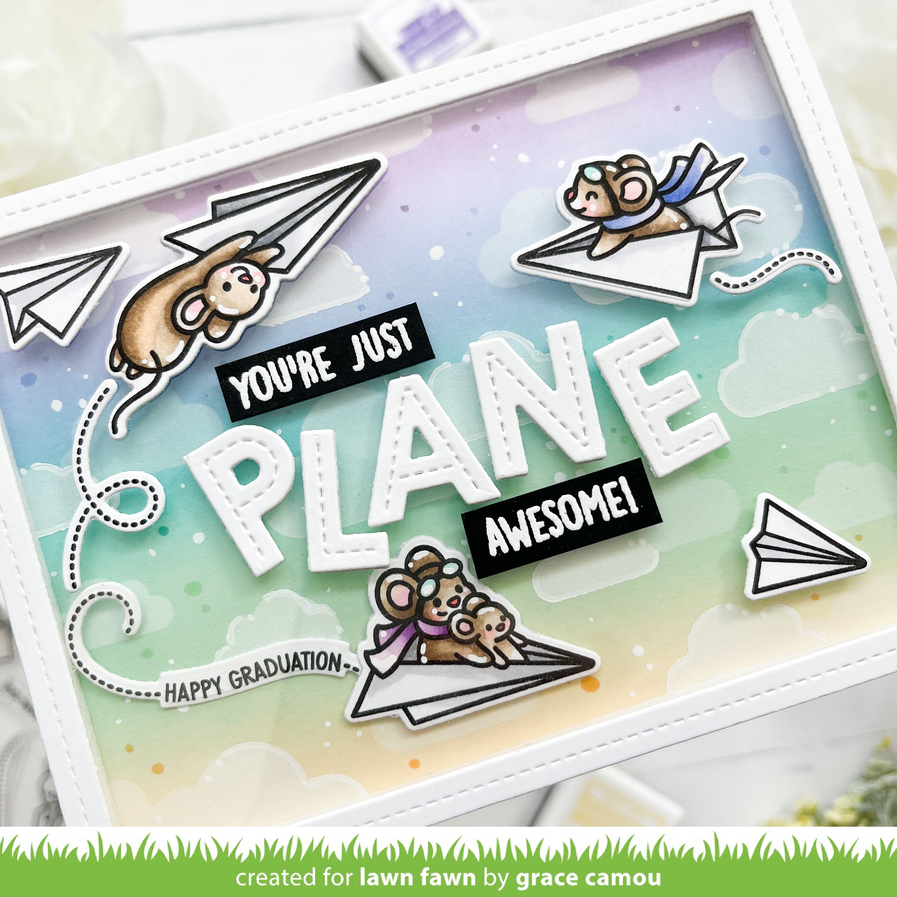 Lawn Fawn - JUST PLANE AWESOME - Stamps Set – Hallmark Scrapbook