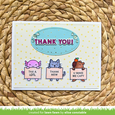 critter thank yous kids cardmaking kit: mini