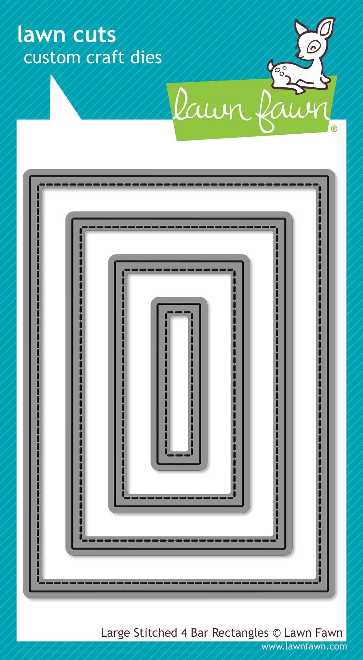 large stitched 4 bar rectangles