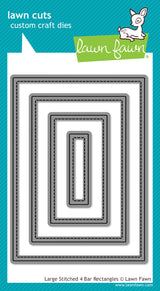 large stitched 4 bar rectangles