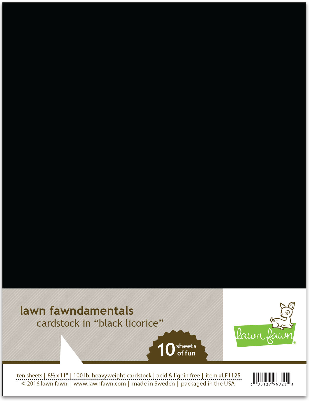 black licorice cardstock