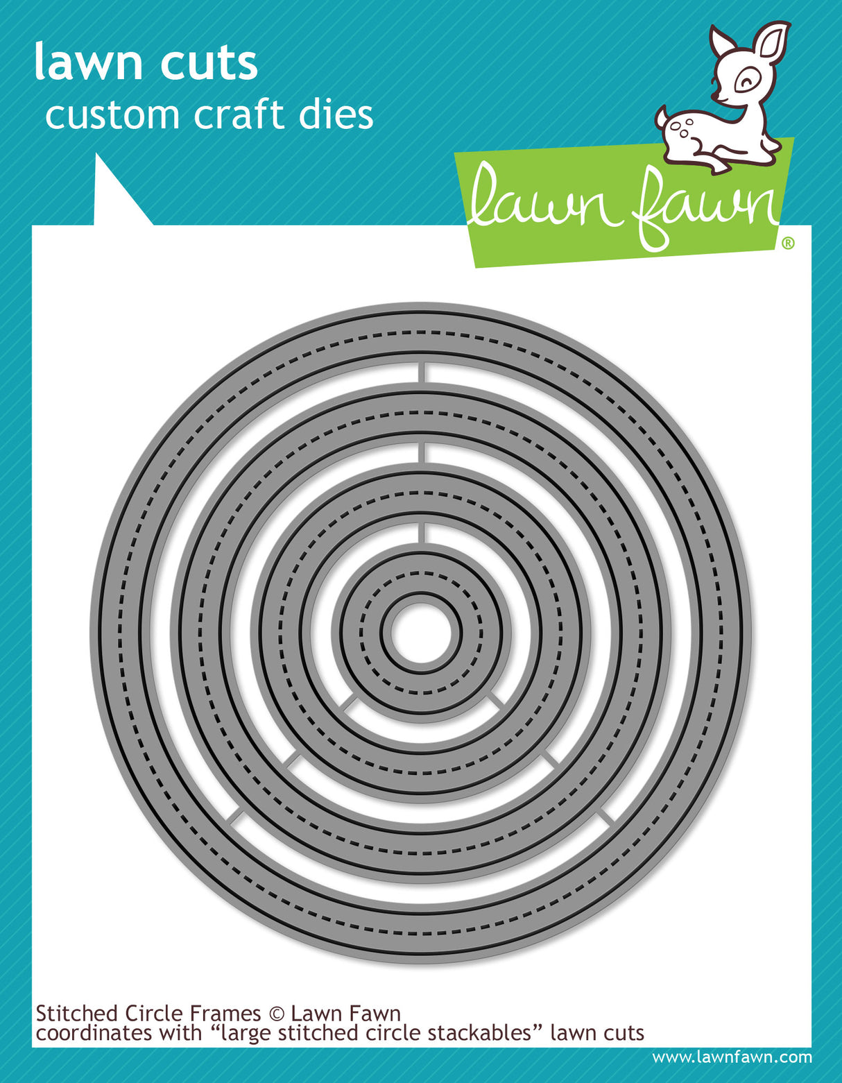 stitched circle frames