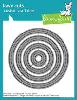 stitched circle frames