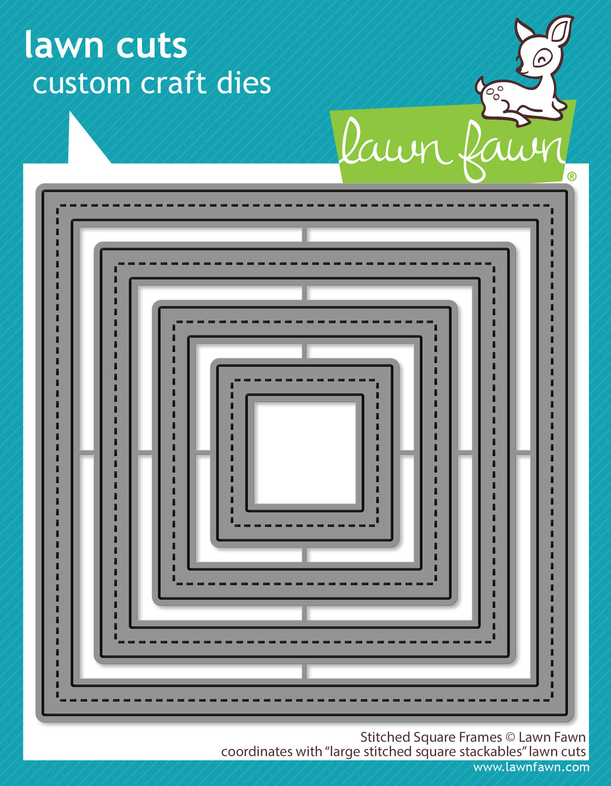 stitched square frames