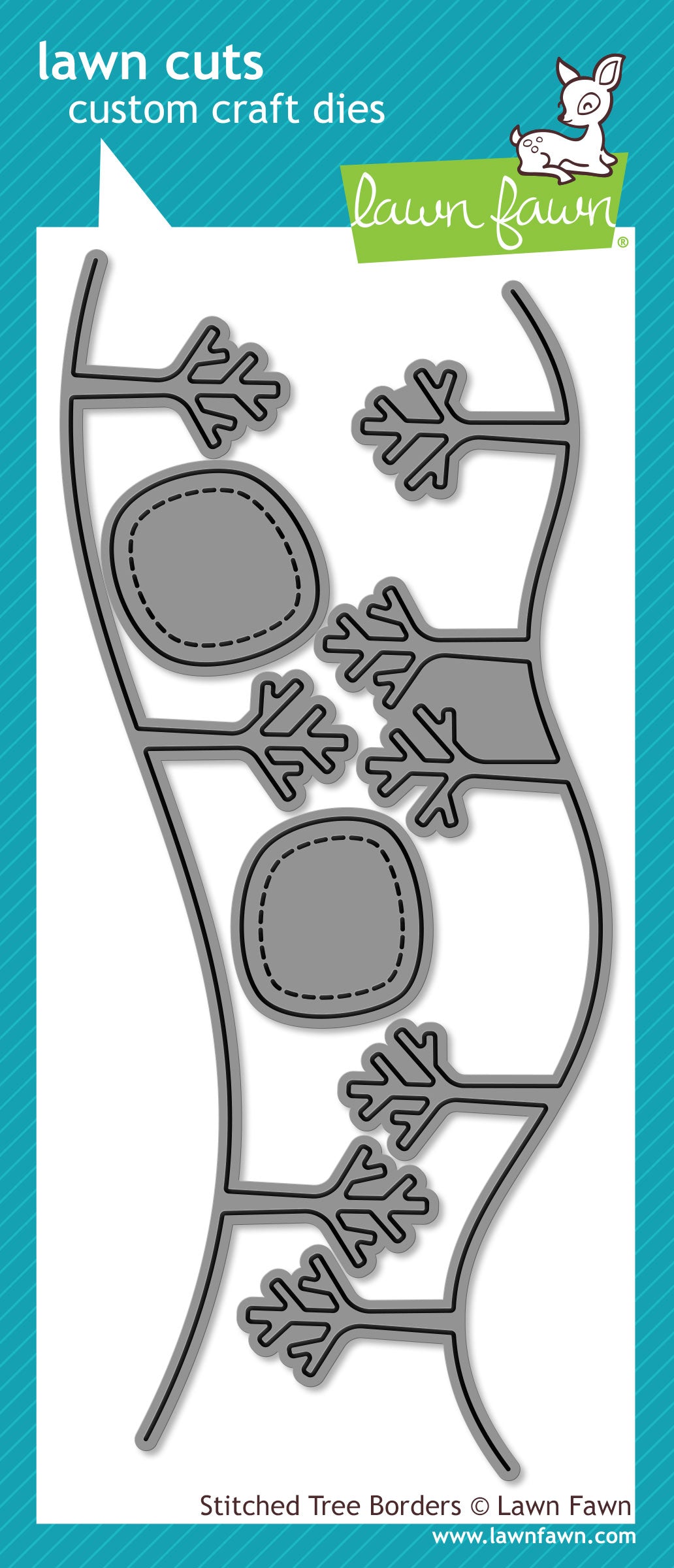 stitched tree borders