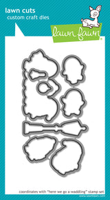 here we go a-waddling lawn cuts