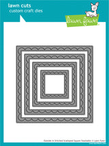 outside in stitched scalloped square stackables