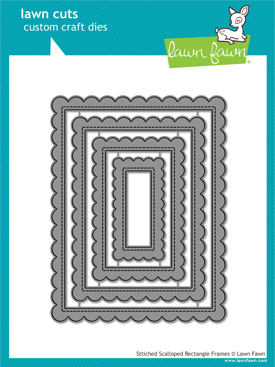 stitched scalloped rectangle frames – Lawn Fawn