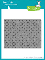 polka heart backdrop: landscape