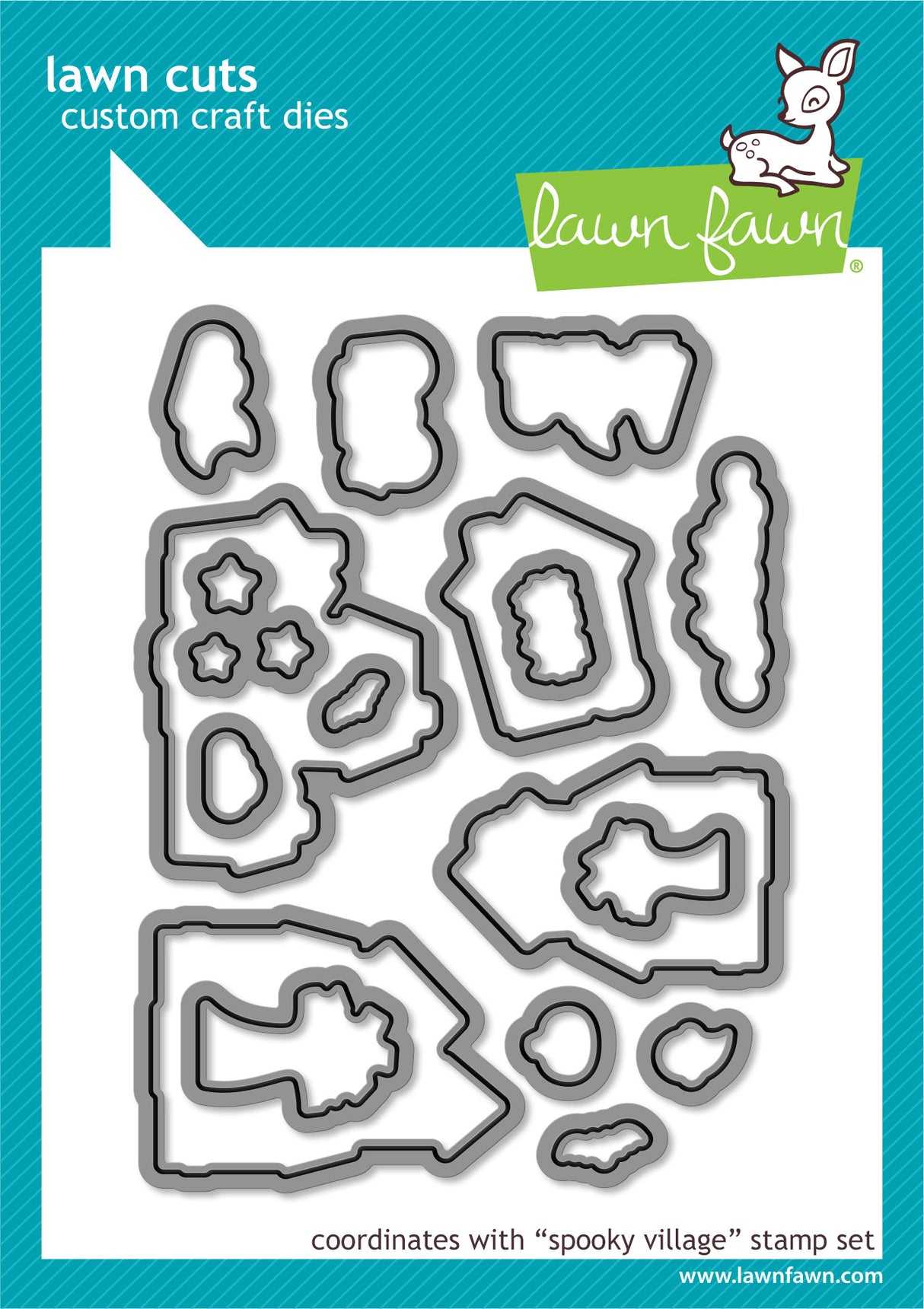 spooky village lawn cuts