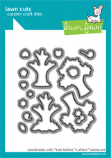 tree before 'n afters lawn cuts