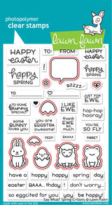 say what? spring critters lawn cuts