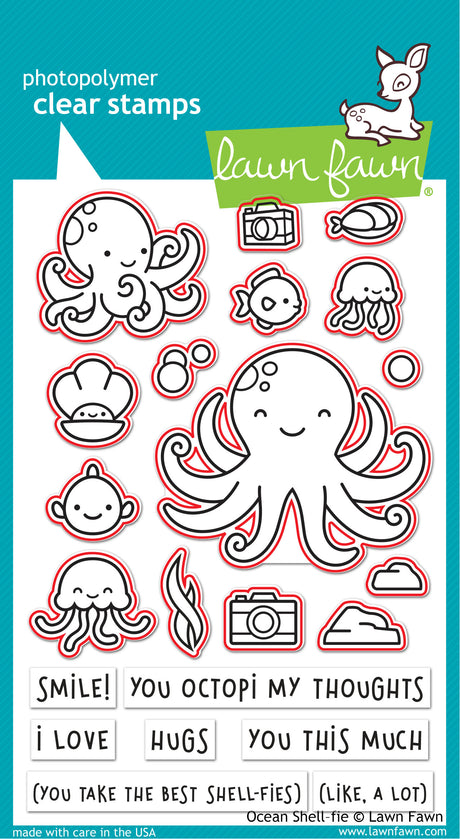 ocean shell-fie lawn cuts