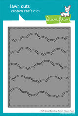 puffy cloud backdrop: portrait