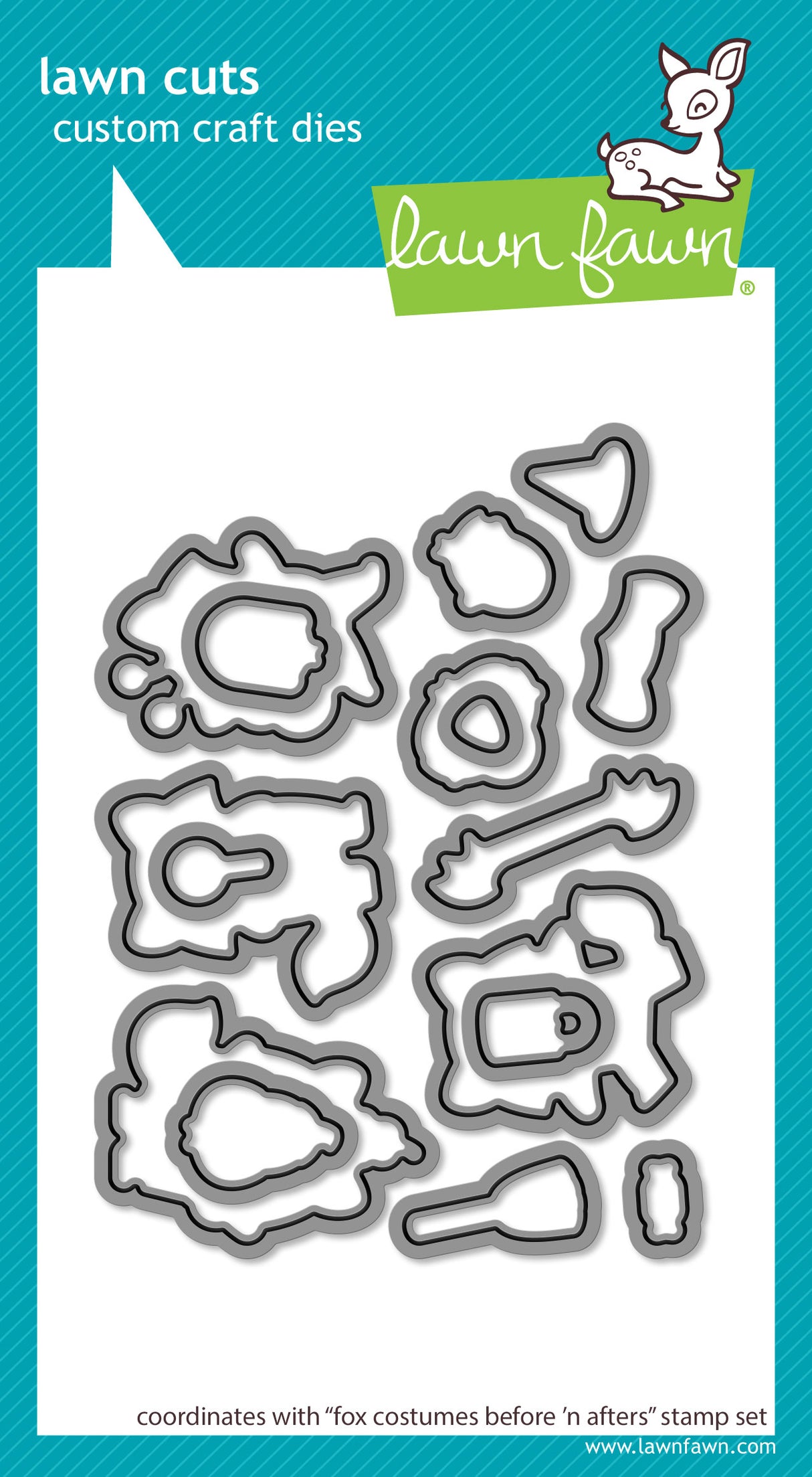 fox costumes before 'n afters lawn cuts